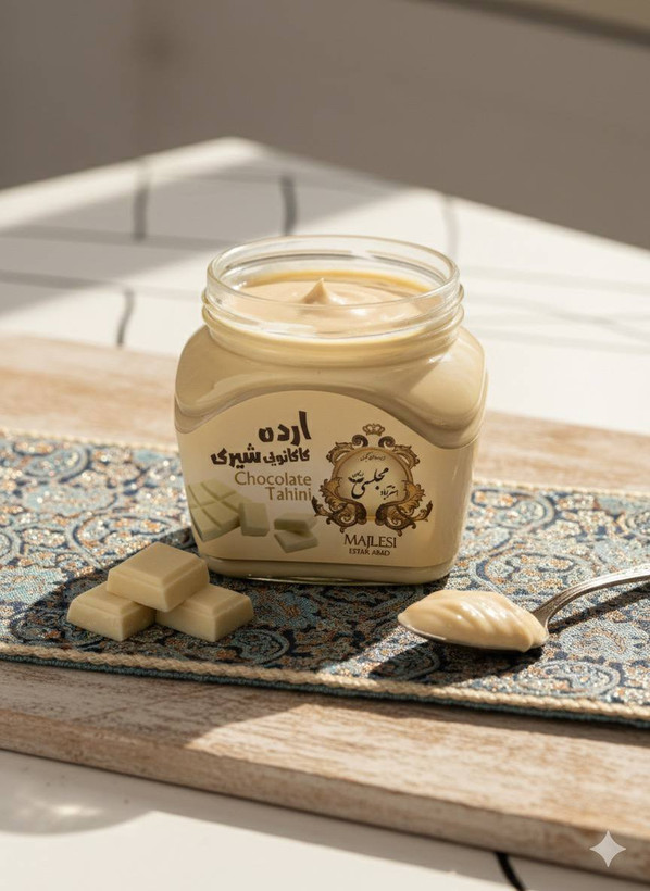 ارده شیری طبیعی بستهبندی ۳۵۰ گرم